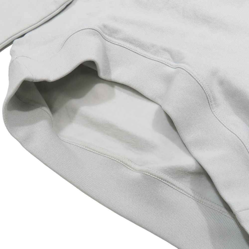 Hermes Run Sweatshirt Shirt Hline Brushed Lining Top Side Line XS Light Blue