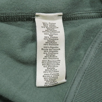 Hermes Run Sweatshirt Shirt Hline Brushed Lining Top Side Line XL Dark Green