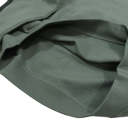 Hermes Run Sweatshirt Shirt Hline Brushed Lining Top Side Line XL Dark Green