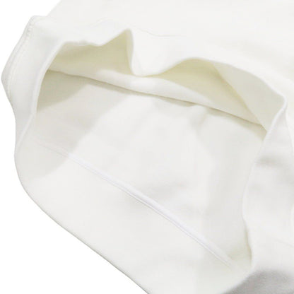 Hermes Switch Cotton Linen Hoodie Sweatshirt Pullover Brushed Lining S White