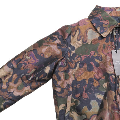 Dior Peter Doig Camouflage Batting Bomber Jacket 46 Multicolor