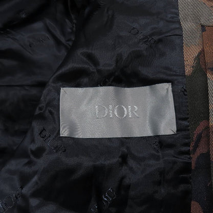 Dior Peter Doig Camouflage Batting Bomber Jacket 46 Multicolor