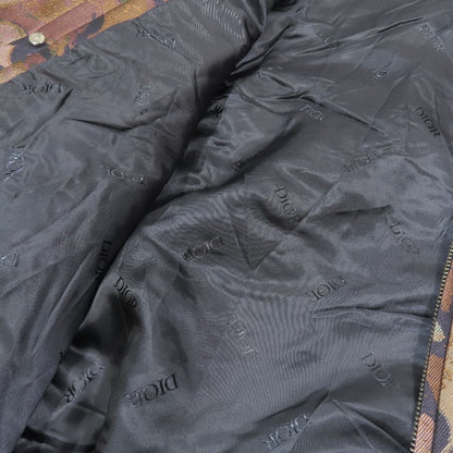 Dior Peter Doig Camouflage Batting Bomber Jacket 46 Multicolor