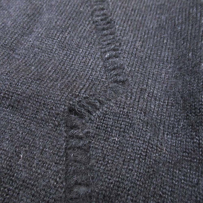 Saint Laurent Paris Wool Mohair Open Knit Turtleneck Sweater S Black