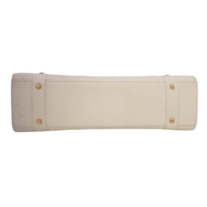 Dior Horizontal Lady Handbag Logo Charm Cannage Bag Beige