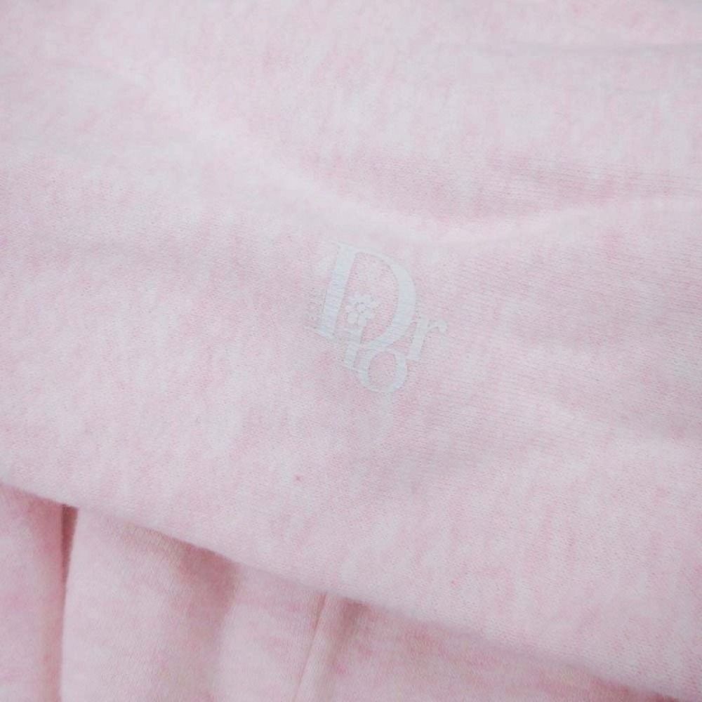 Dior Erl Lame Mix Sweatshirt Hoodie L Pink Silver