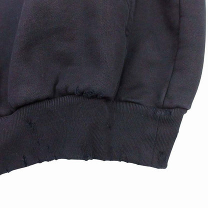 Balenciaga Valentine CD Hoodie Sweatshirt Distressed L Black