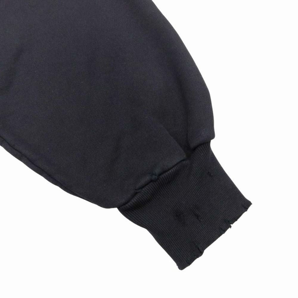 Balenciaga Valentine CD Hoodie Sweatshirt Distressed L Black