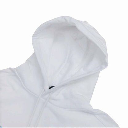 Balenciaga Wfp Logo Print Hoodie Sweatshirt Pullover Brushed Lining XS White