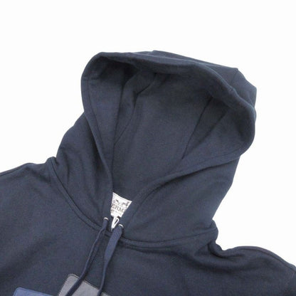 Hermes Etriers Decales Armor de Carre Details Leather Patch Hoodie Fleece