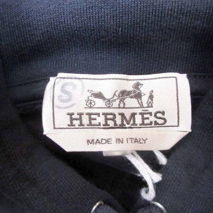 Hermes Etriers Decales Armor de Carre Details Leather Patch Hoodie Fleece
