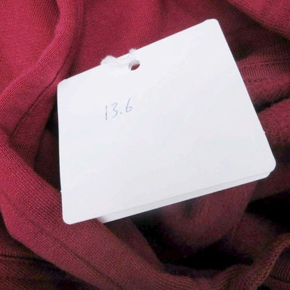 Hermes Etriers Decales Armor Detail Leather Patch Hoodie Brushed Lining S Red