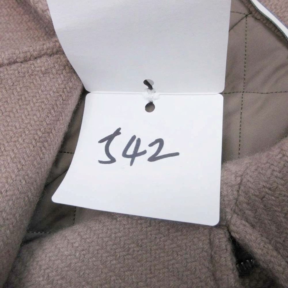 Hermes Cashmere 100% Double Riders Jacket Coat Medle 38 Beige