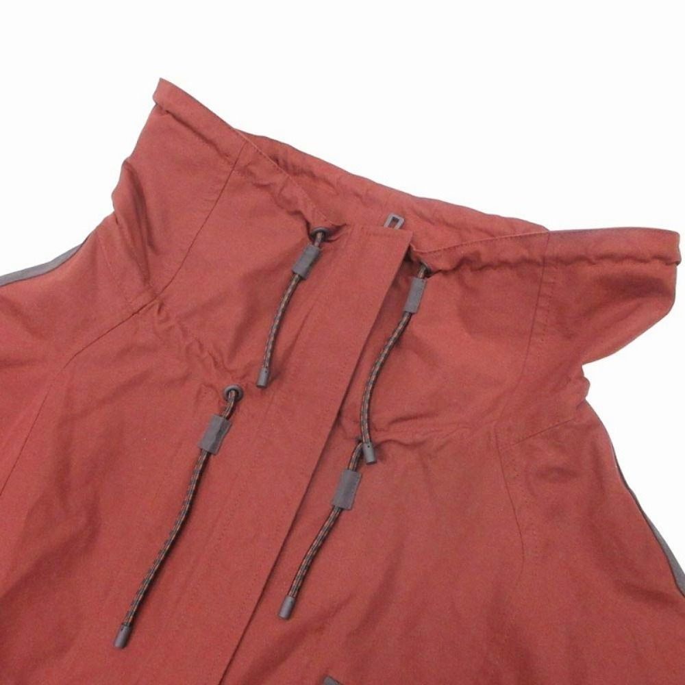 Hermes Short Jacket Outer Cropped Cotton Rave in the Desert 38 Brown