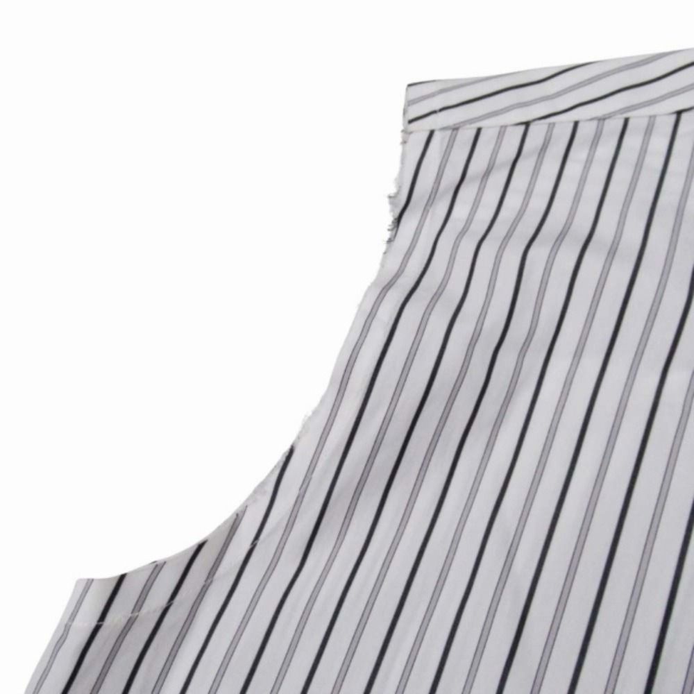 Balenciaga Box Silhouette Striped Shirt Dress Long 32 White