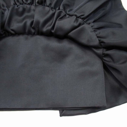 Prada Balloon Midi Skirt Semi Tight Silhouette Below Knee Length Wool Silk 40
