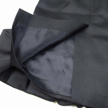 Prada Balloon Midi Skirt Semi Tight Silhouette Below Knee Length Wool Silk 40