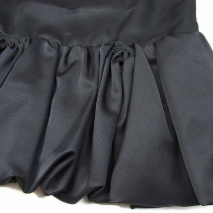 Prada Balloon Midi Skirt Semi Tight Silhouette Below Knee Length Wool Silk 40