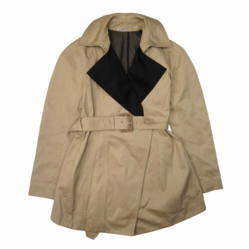 Celine Phoebe Philo Era Bicolor Trench Coat Cotton Gabardine Buttonless 34