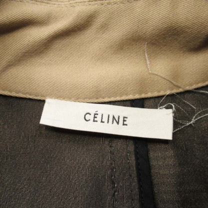 Celine Phoebe Philo Era Bicolor Trench Coat Cotton Gabardine Buttonless 34