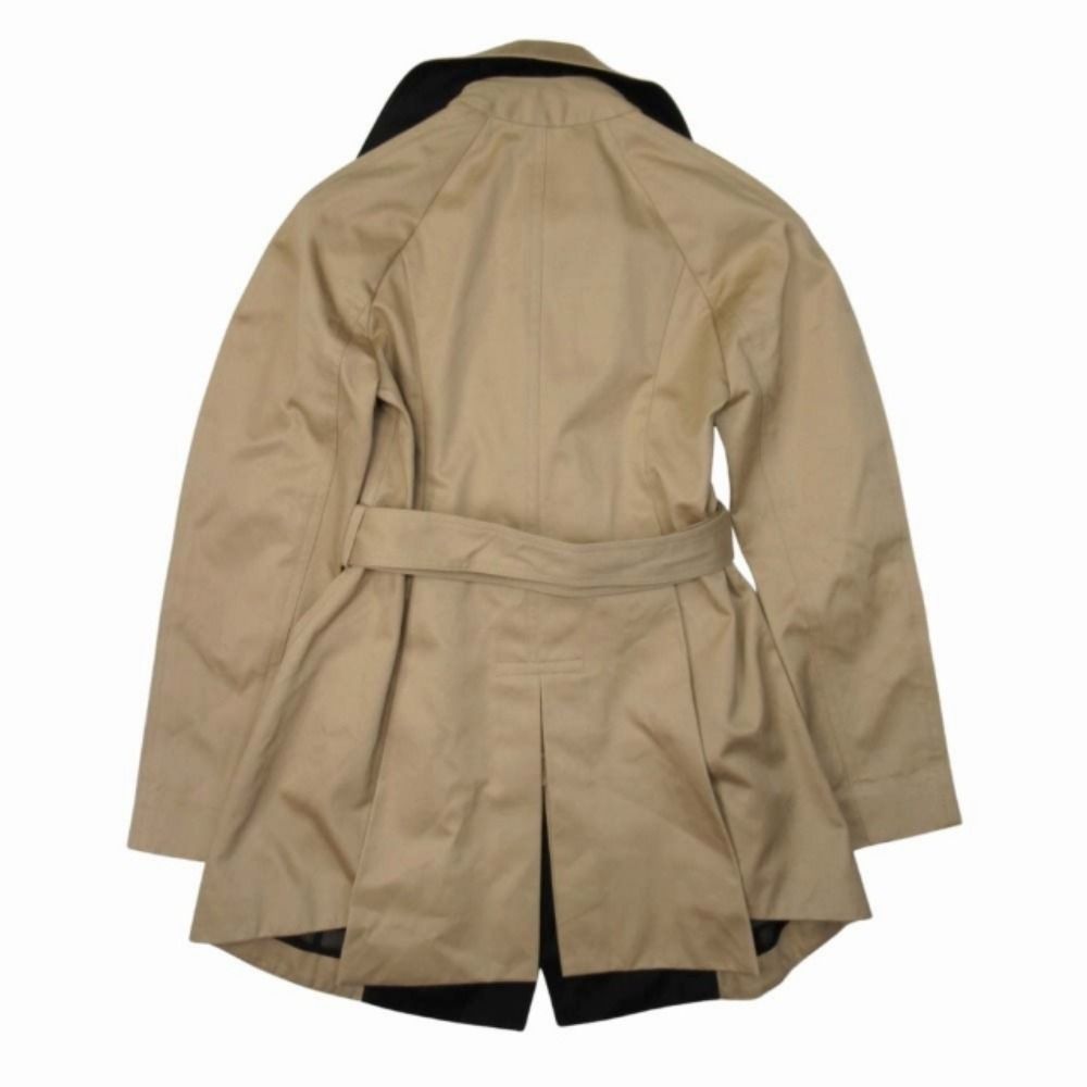 Celine Phoebe Philo Era Bicolor Trench Coat Cotton Gabardine Buttonless 34
