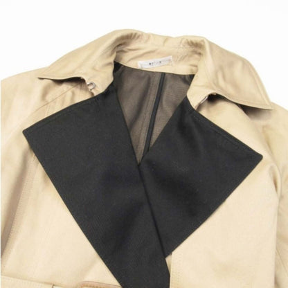 Celine Phoebe Philo Era Bicolor Trench Coat Cotton Gabardine Buttonless 34