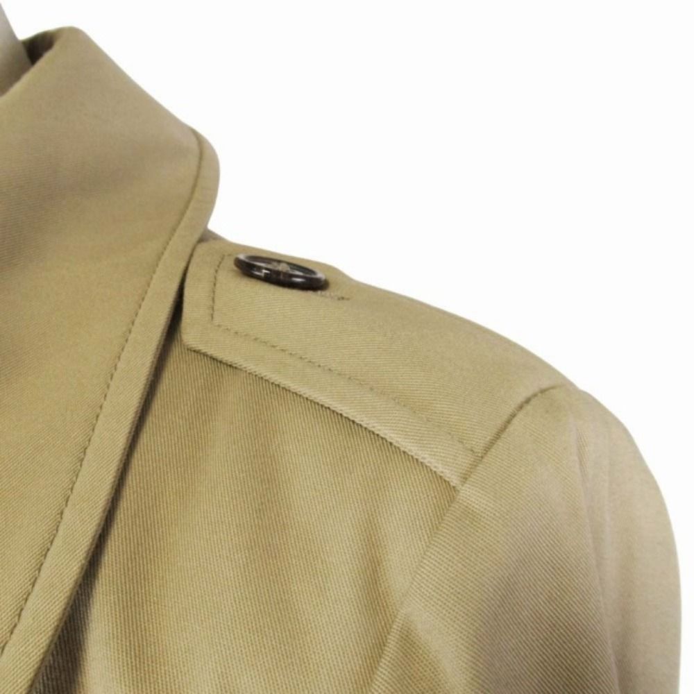 Saint Laurent Paris Hedi Slimane Era Trench Coat Poly Cotton Twill Cloth Spring