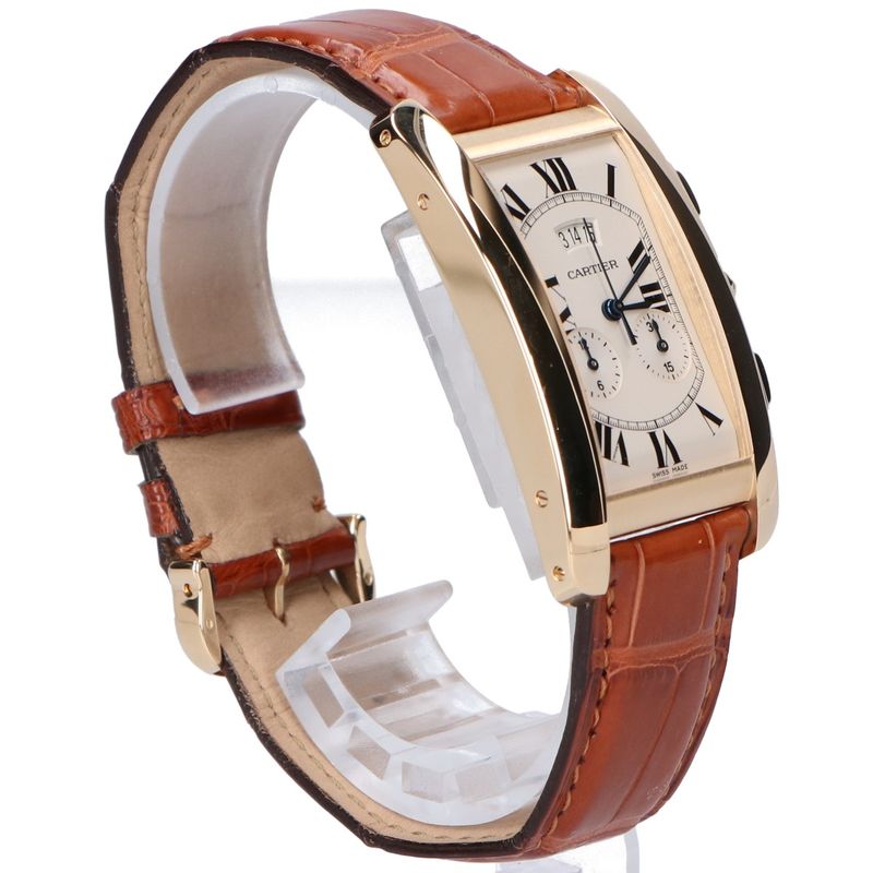 Cartier 750 Quartz Tank American Watch Large