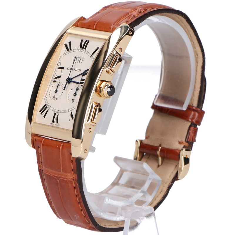 Cartier 750 Quartz Tank American Watch Large