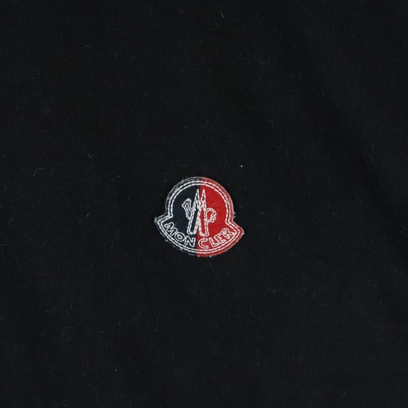 Moncler Genius Logo Patch Crew Neck Short Sleeve T-Shirt Black