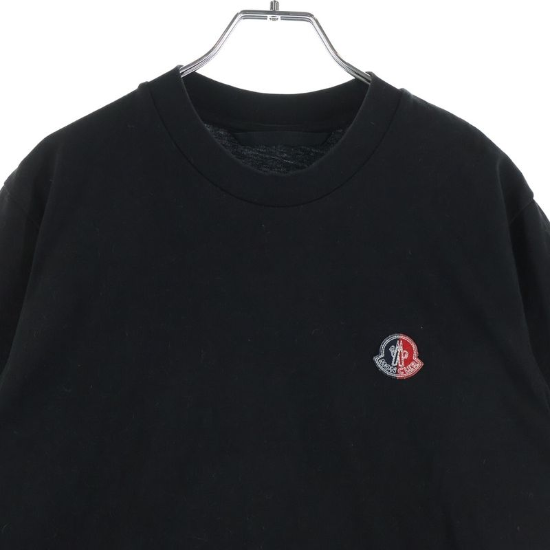 Moncler Genius Logo Patch Crew Neck Short Sleeve T-Shirt Black