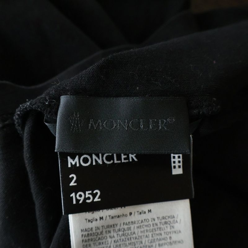 Moncler Genius Logo Patch Crew Neck Short Sleeve T-Shirt Black
