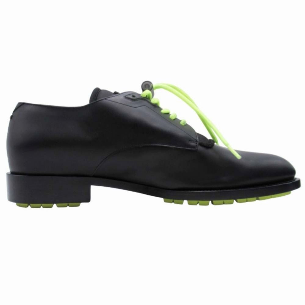Louis Vuitton Dress Shoes Derby Logo Drost Lace Leather 6 Black