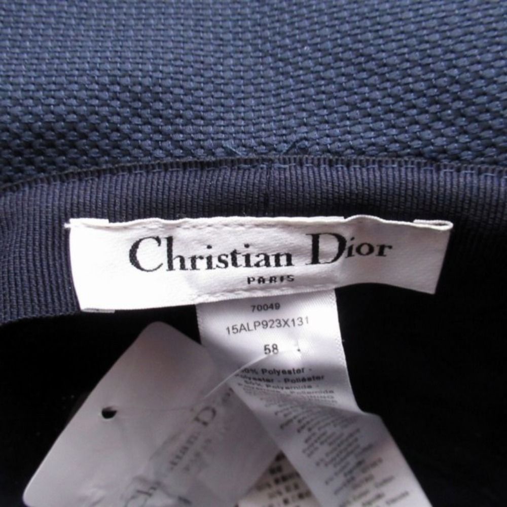 Dior Star Lucky Bucket Hat Logo 58 cm Navy