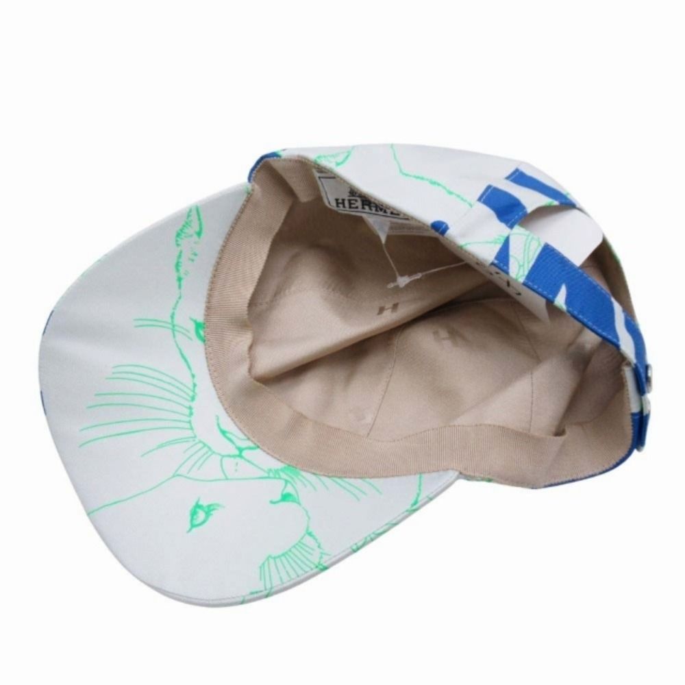 Hermes Davis Jungle Love Baseball Cap Series Button Hat 56 cm Blue