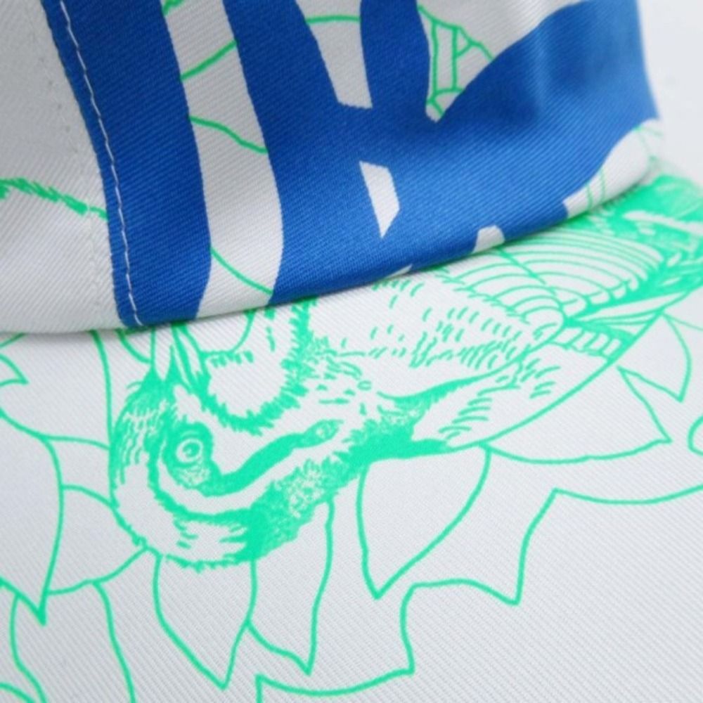Hermes Davis Jungle Love Baseball Cap Series Button Hat 56 cm Blue