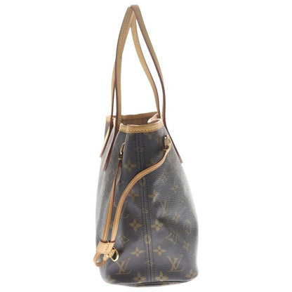 Louis Vuitton Neverfull PM Monogram Leather Hand Tote Gold Brown