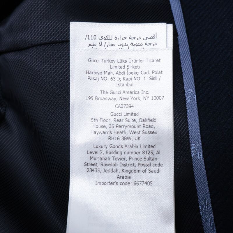 Gucci Cashmere Gold Button Double Breast 42 Jacket