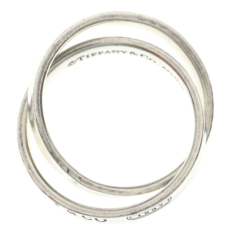 Tiffany & Co Interlocking Circle Ring Silver Rows