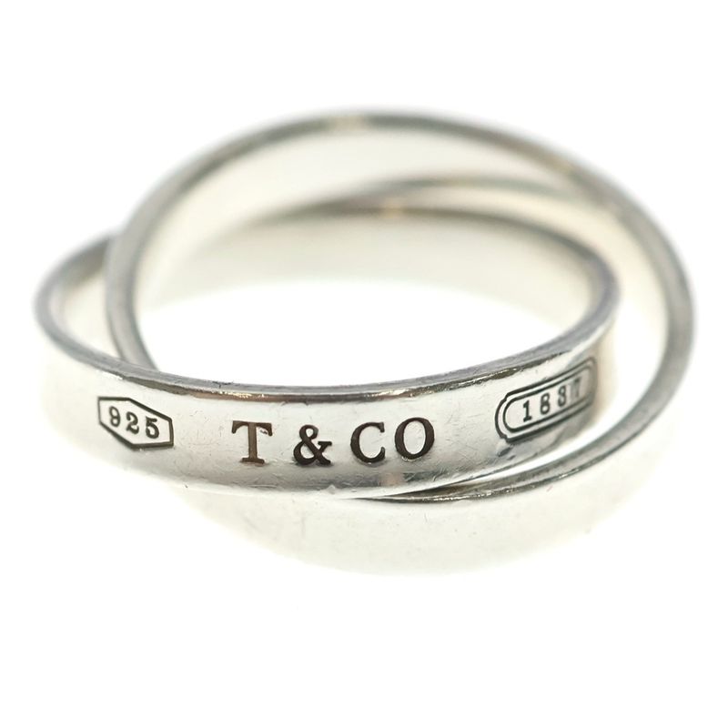 Tiffany & Co Interlocking Circle Ring Silver Rows