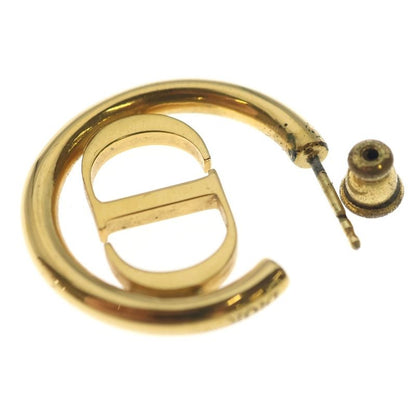 Dior Cdlogo Montane Hoop Earrings Gold