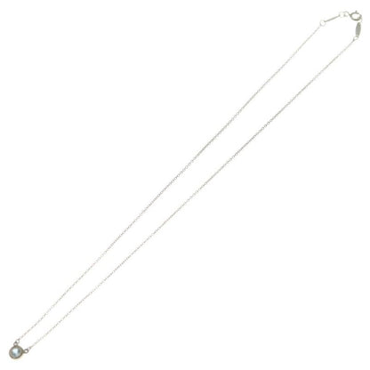 Tiffany & Co by the Yard Aquamarine Necklace Pendant Chain Silver Light Blue