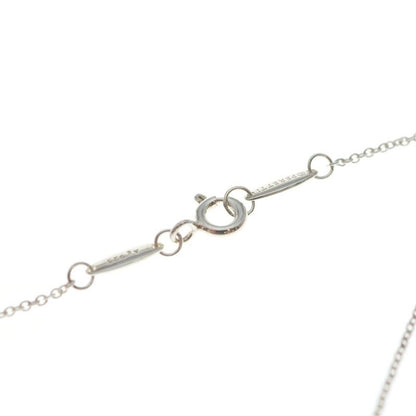 Tiffany & Co by the Yard Aquamarine Necklace Pendant Chain Silver Light Blue