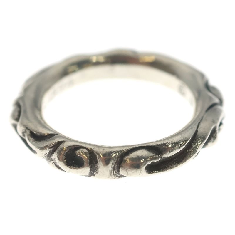Chrome Hearts Scrl Band Scroll Ring Silver