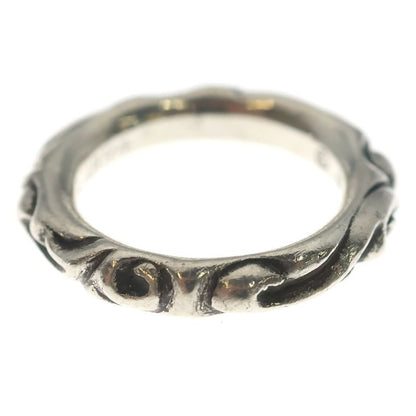 Chrome Hearts Scrl Band Scroll Ring Silver