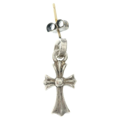Chrome Hearts Bby Pprchn Baby Fat Cross Drop Earrings Silver