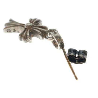 Chrome Hearts Bby Pprchn Baby Fat Cross Drop Earrings Silver