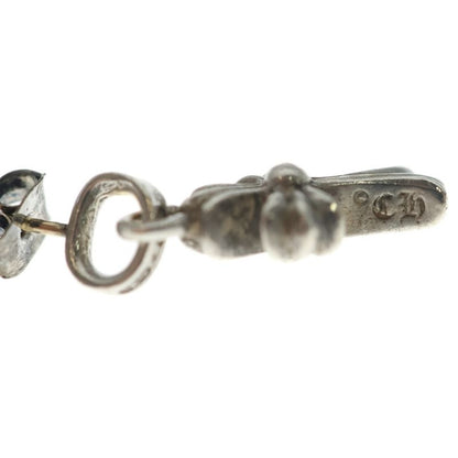Chrome Hearts Bby Pprchn Baby Fat Cross Drop Earrings Silver