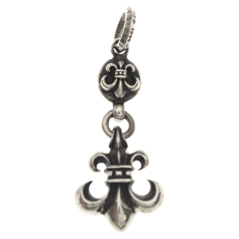 Chrome Hearts BS Fleur 1 Ball BS Charm Pendant Top Silver
