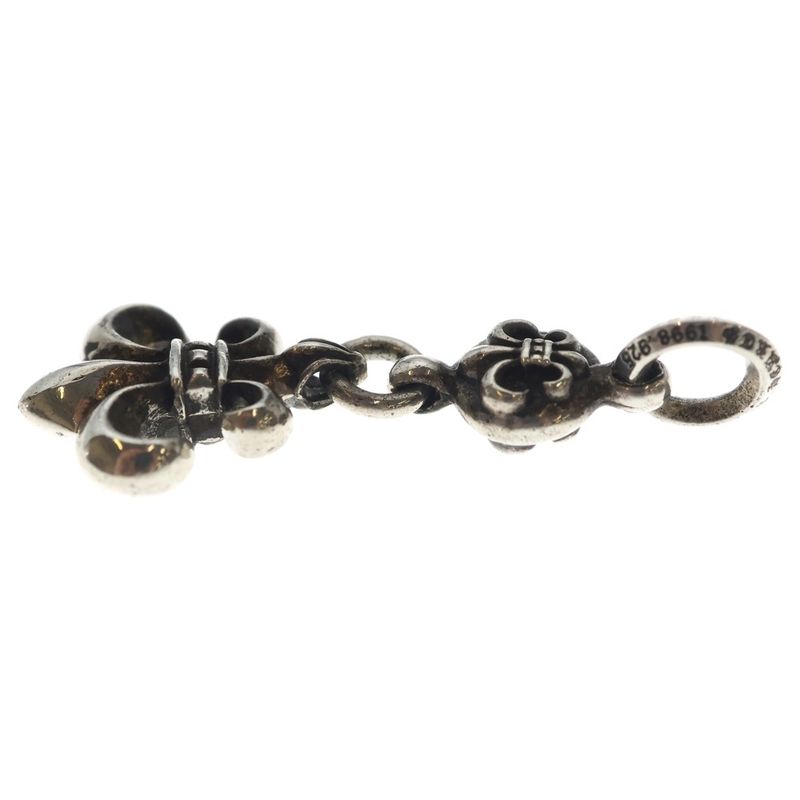 Chrome Hearts BS Fleur 1 Ball BS Charm Pendant Top Silver